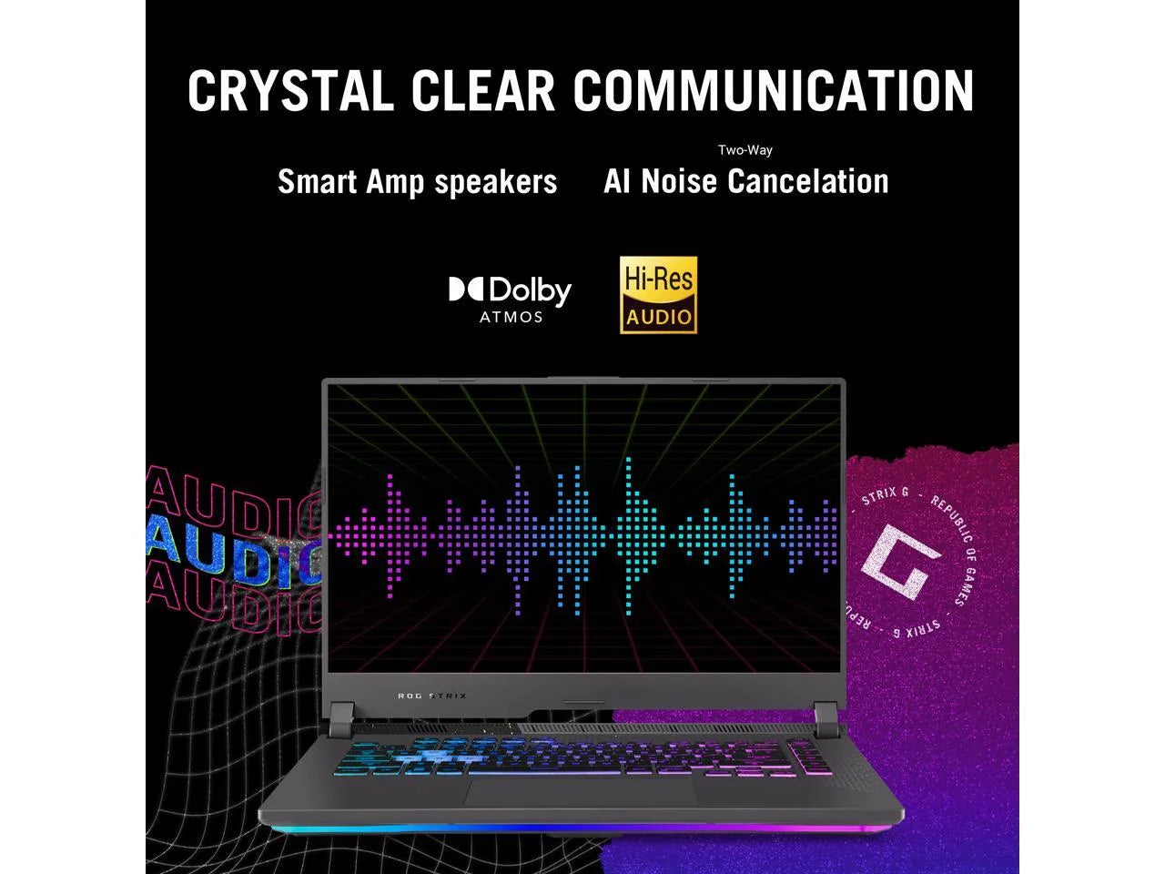 ASUS ROG Strix G15 (2022) Gaming Laptop, 15.6" FHD 144Hz, RTX 3050, Ryzen 7 6800HS, 16GB DDR5, 512GB SSD, Windows 11 P95610