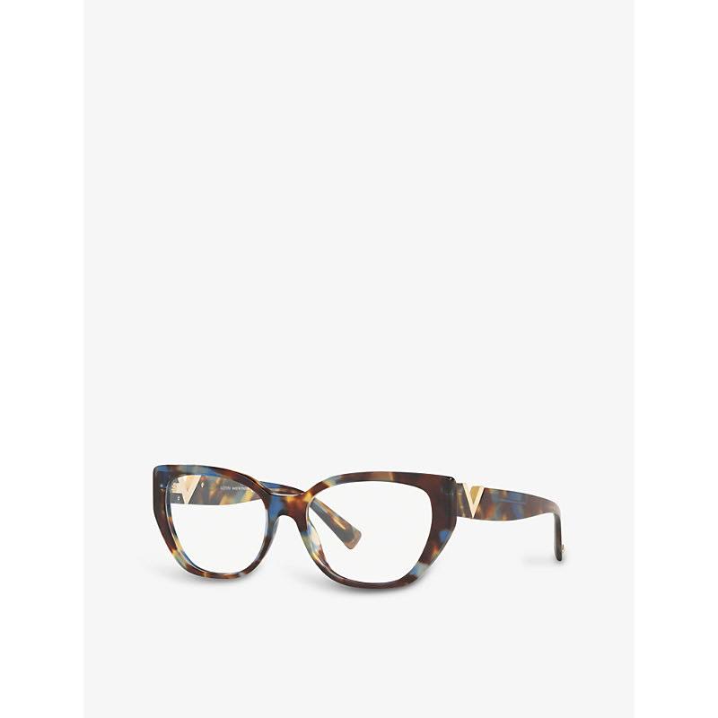 Valentino VA3037 5068 Blue Havana Sunglasses Q813997