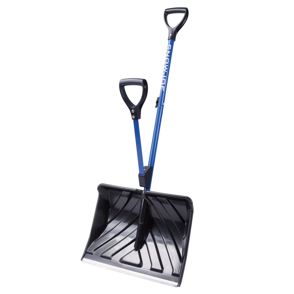 Snow Joe Shovelution Strain-Reducing Snow Shovel, 18-Inch Poly Blade L7115