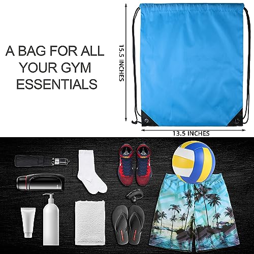 GoodtoU 40 Pack Drawstring Backpacks Waterproof Nylon Cinch Bags for School Gym N792