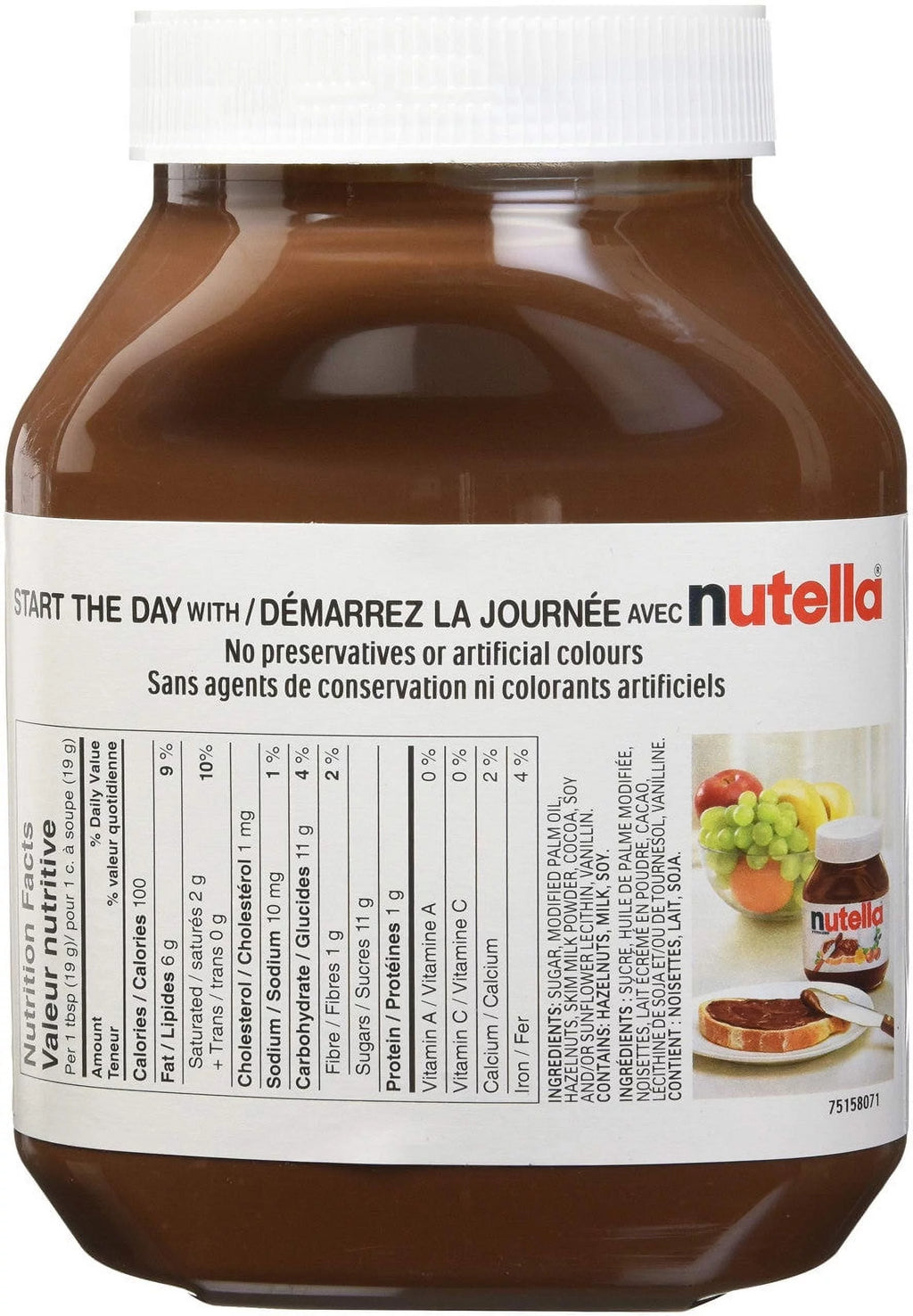 Nutella Hazelnut Chocolate Spread, 1kg G19455