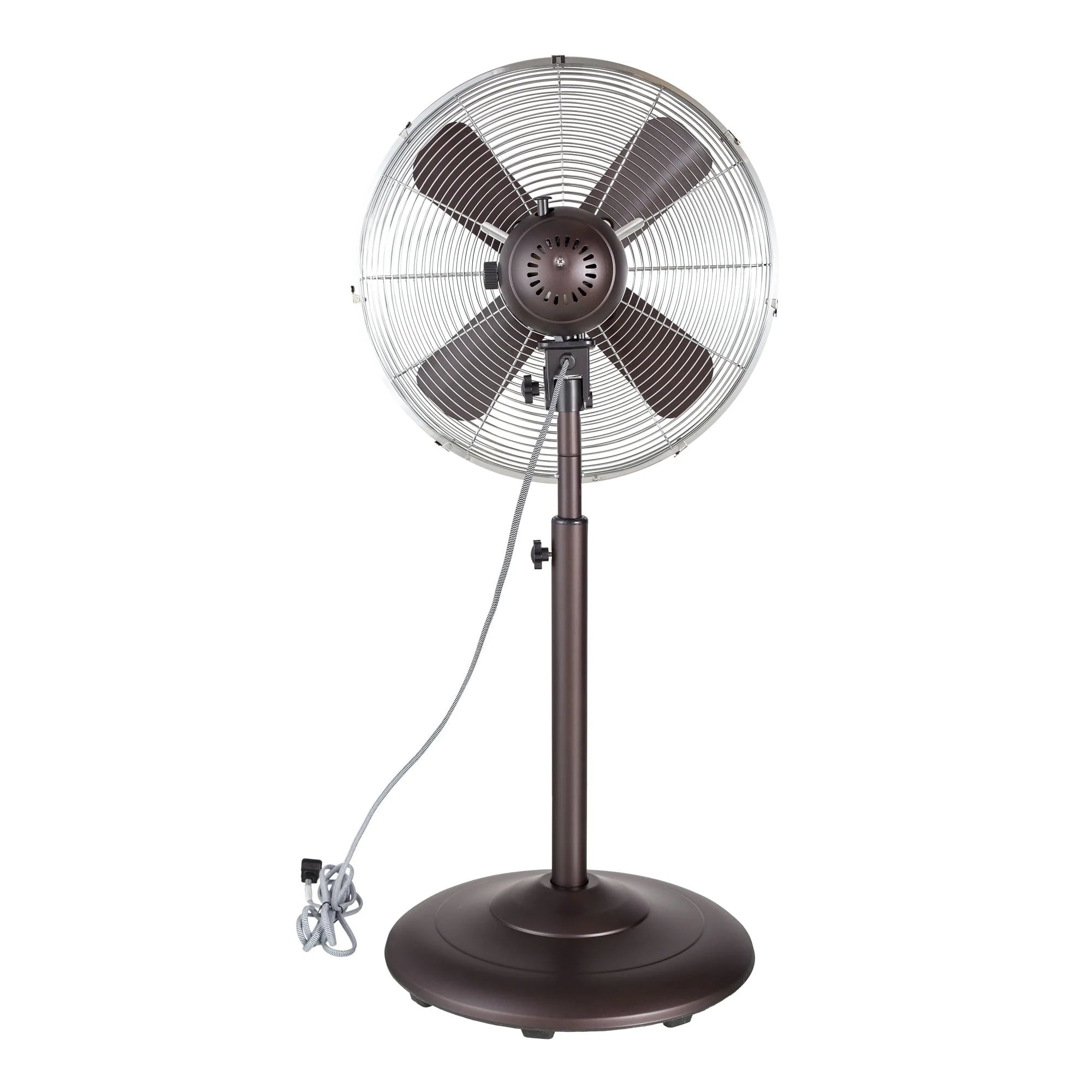 Better Homes & Gardens 16 inch Adjustable Oscillating Metal Stand Fan, Red O2097