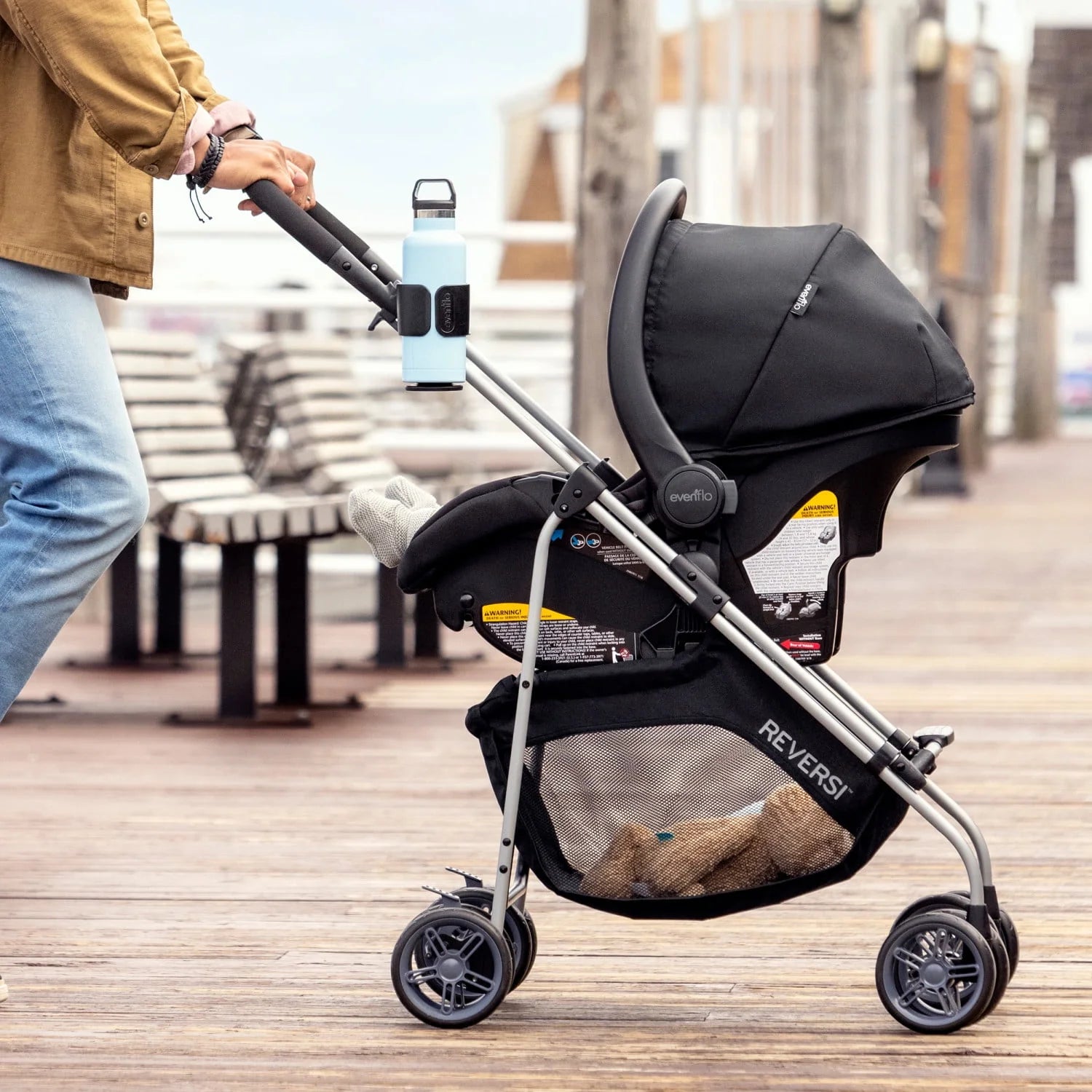 Evenflo Reversi Lightweight Reversible Stroller, Altair Black F135961