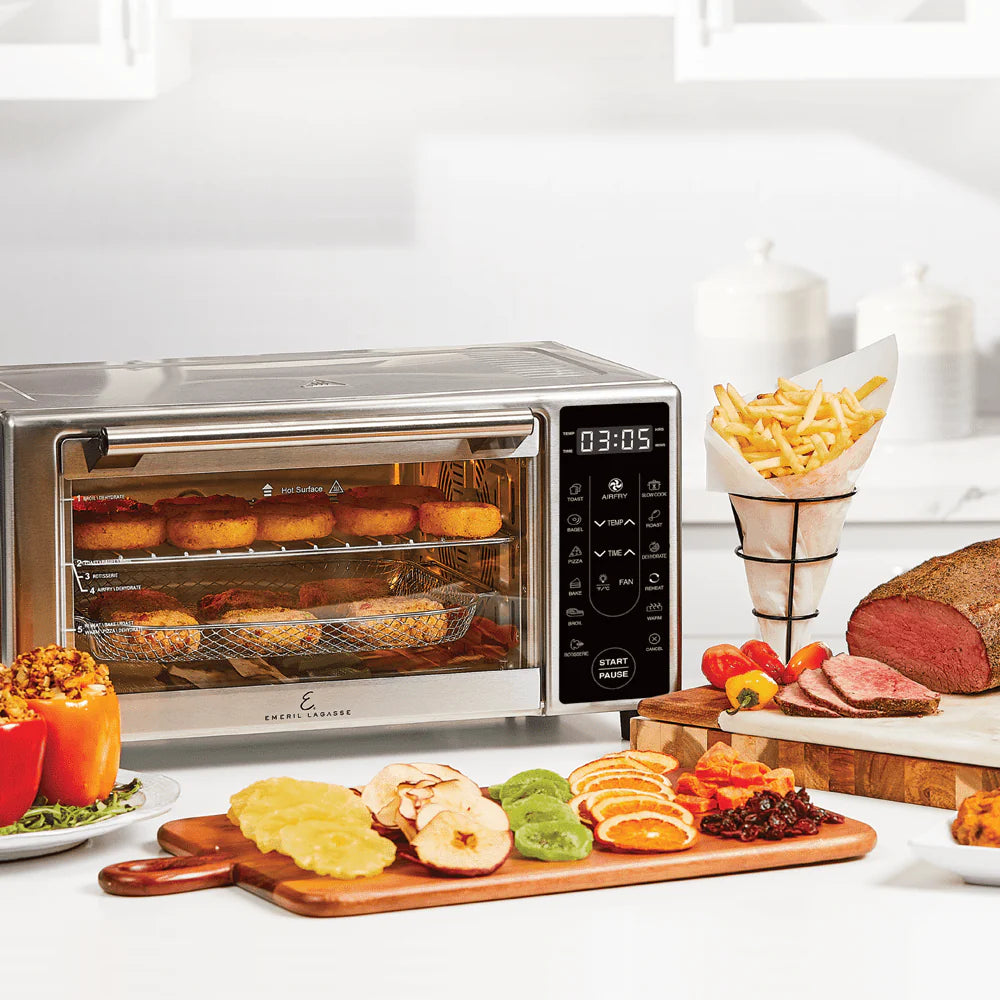 Emeril Lagasse Power AirFryer 360 Plus Toaster Oven, Stainless Steel J972