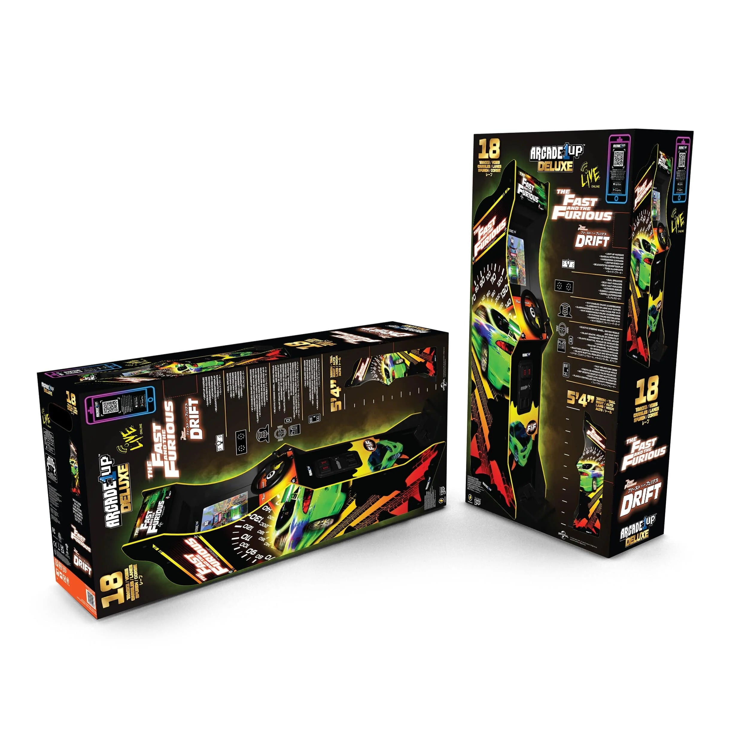 Arcade1Up The Fast & The Furious Deluxe Arcade Game with 17-inch LCD Screen R617