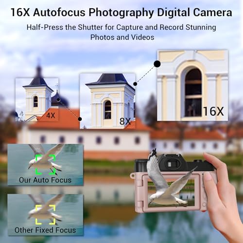 4K 56MP Digital Camera with WiFi and Flip Screen X96040