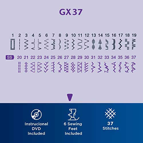 Brother GX37 Sewing Machine with 37 Built-in Stitches Y27632