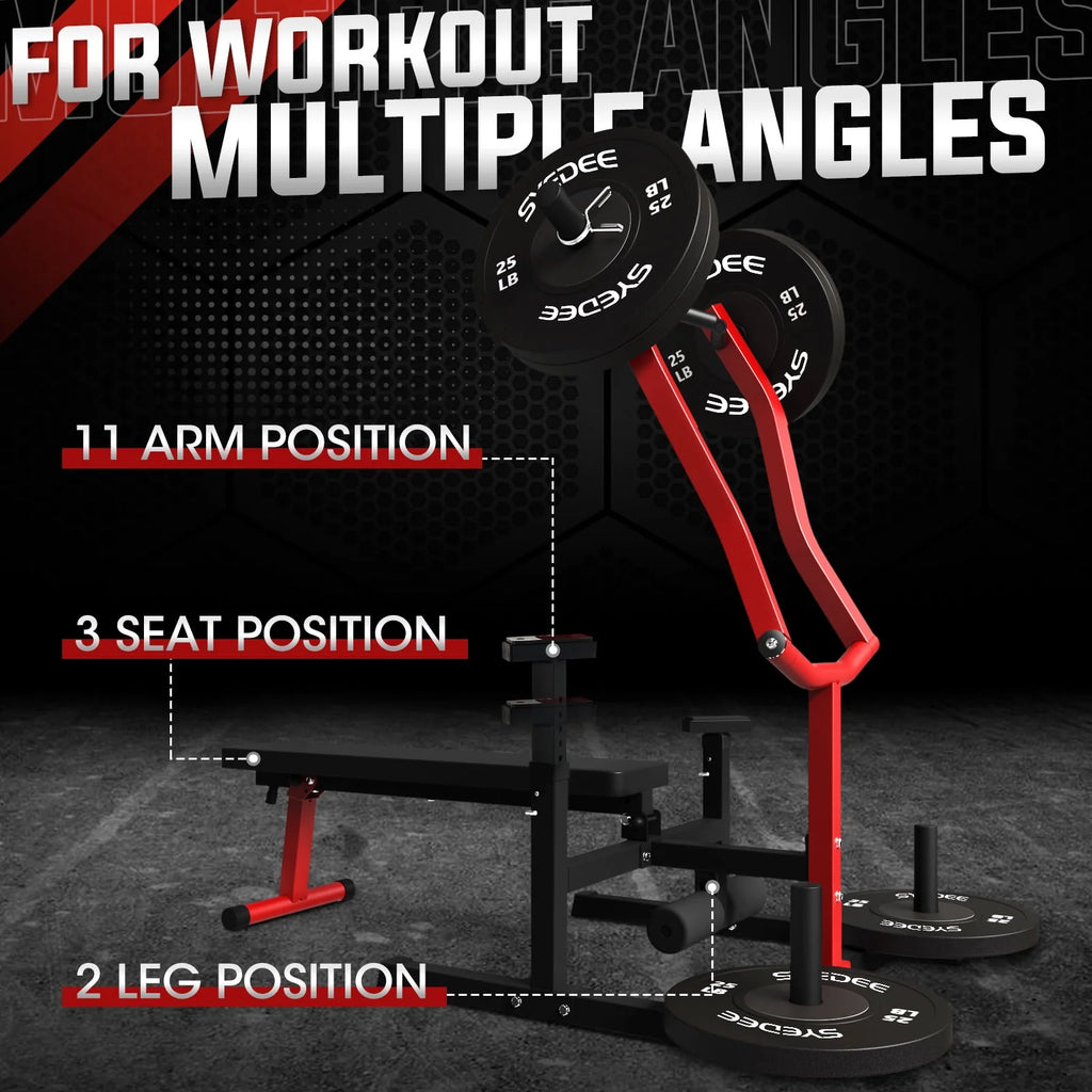 Syedee Chest Press Machine with Adjustable Bench for Home Gym I547