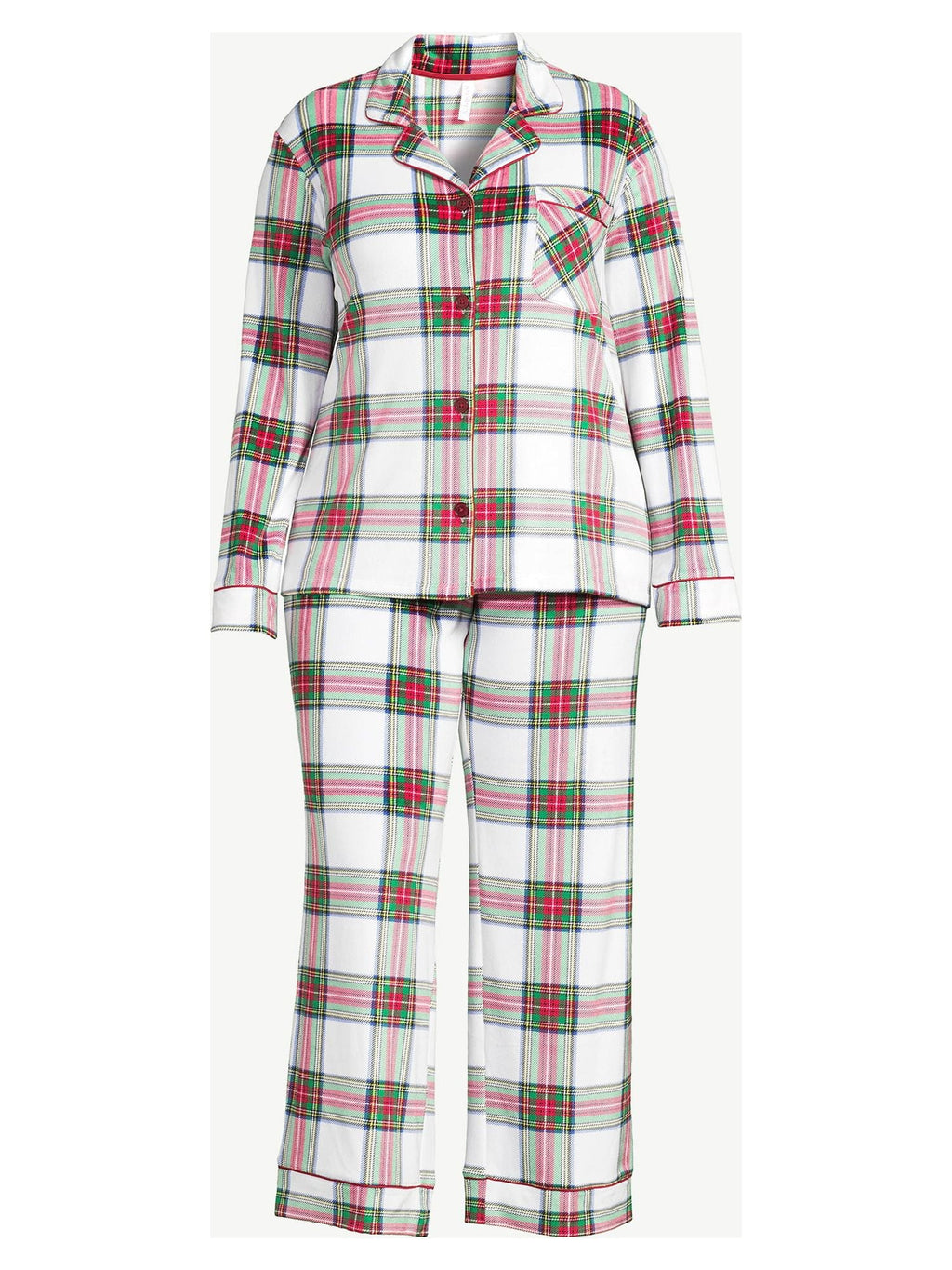 Joyspun Women's Velour Knit Pajama Set, 2-Piece C639006