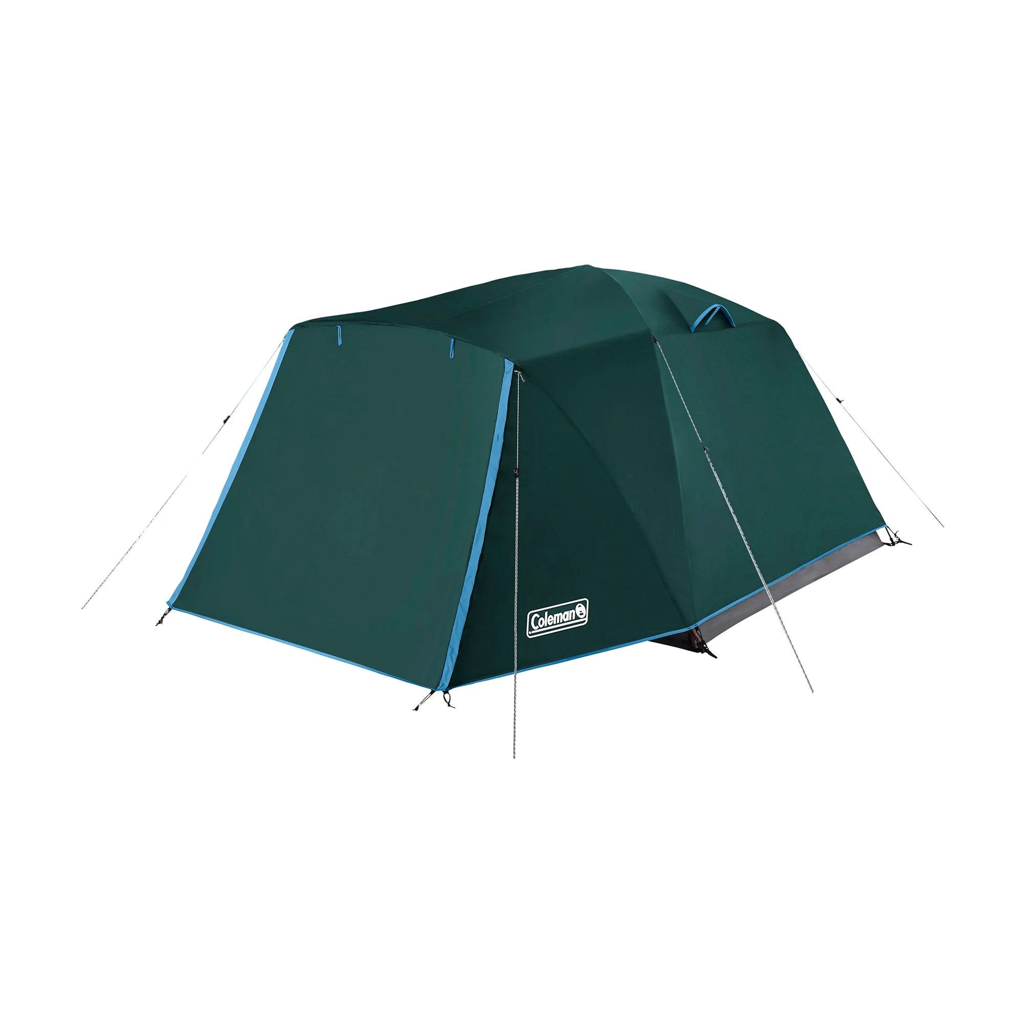 Coleman Skydome 4 Person Camping Tent with Full-Fly Vestibule, Evergreen F398