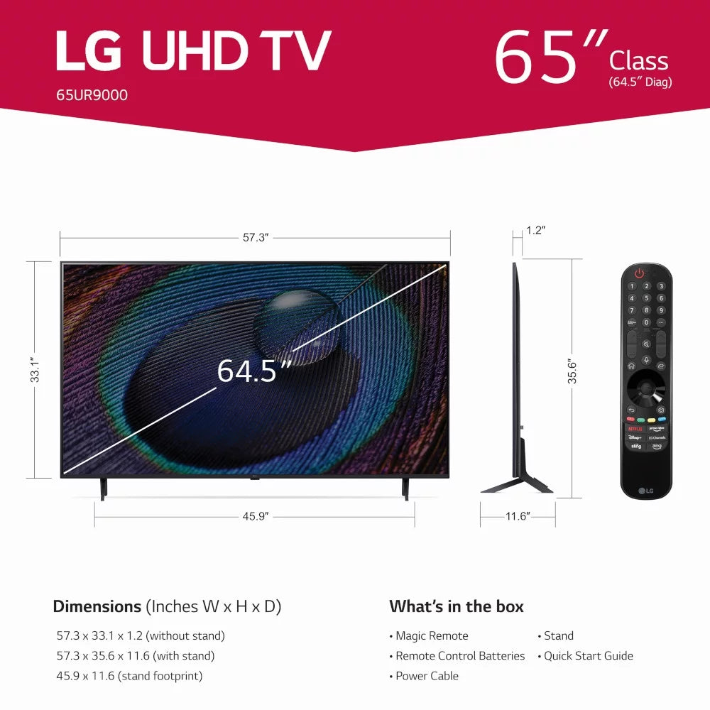 LG 65" 4K UHD Smart TV UR9000 Series A631
