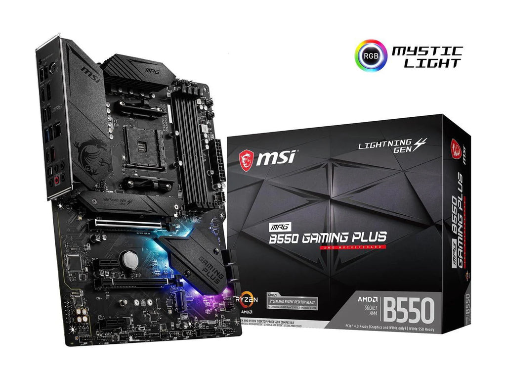 MSI MPG B550 Gaming Plus AM4 ATX AMD Motherboard Y999