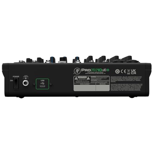 Mackie ProFX10 Go 10-channel Battery-powered Mixer with USB and Effects V810787