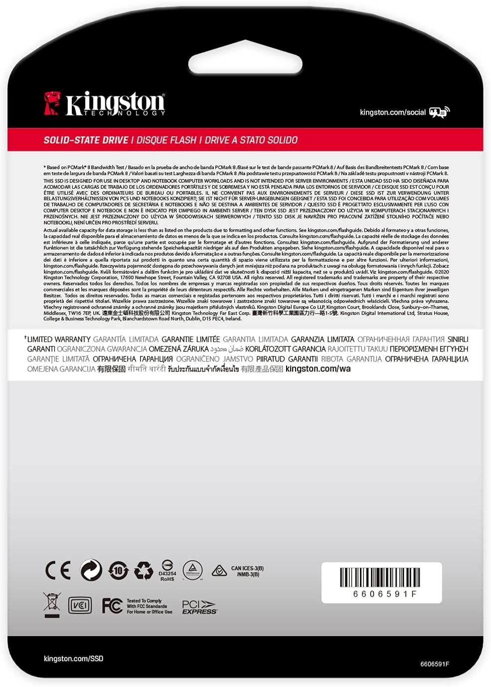 Kingston NV1 1TB M.2 2280 NVMe PCIe Internal SSD V69691