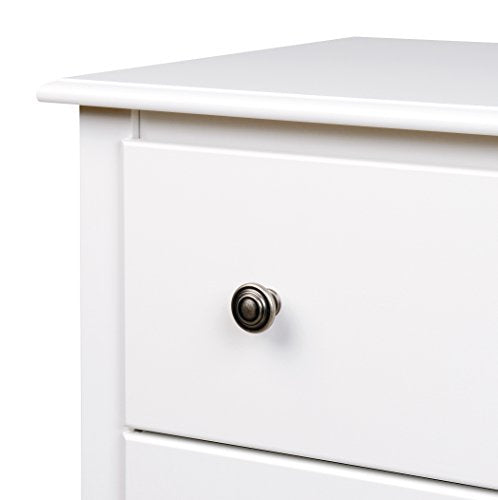 Prepac Sonoma Tall Nightstand with 3 Drawers, Black Q28004