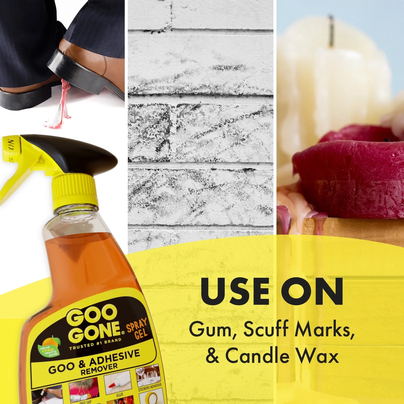 Goo Gone Original Spray Gel Adhesive Remover, 12 Oz U830