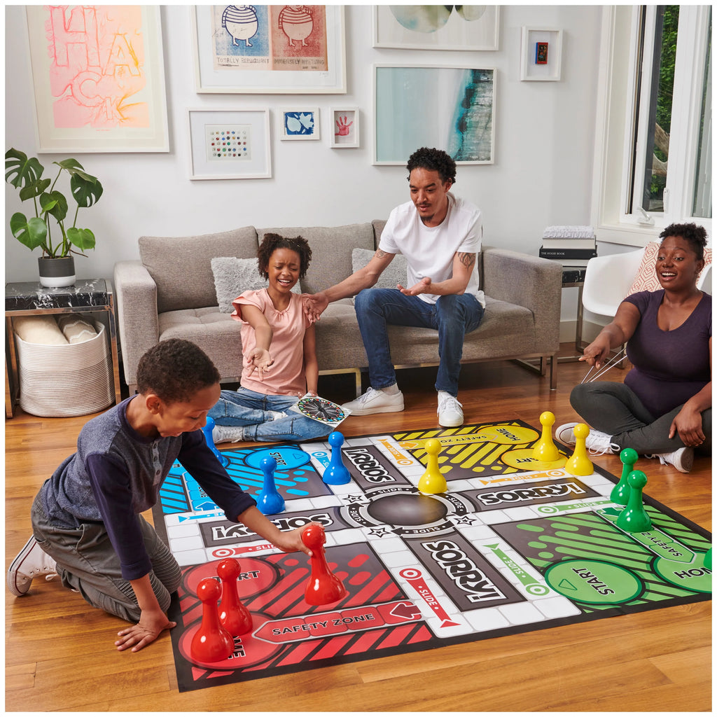 Sorry Board Game Giant Edition, Family Indoor Outdoor, Kids 6+ L239