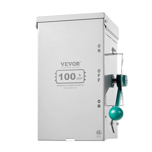 VEVOR 200A Generator Transfer Switch, 48000W Manual Double-Throw, 120/240V, NEMA 3R O290