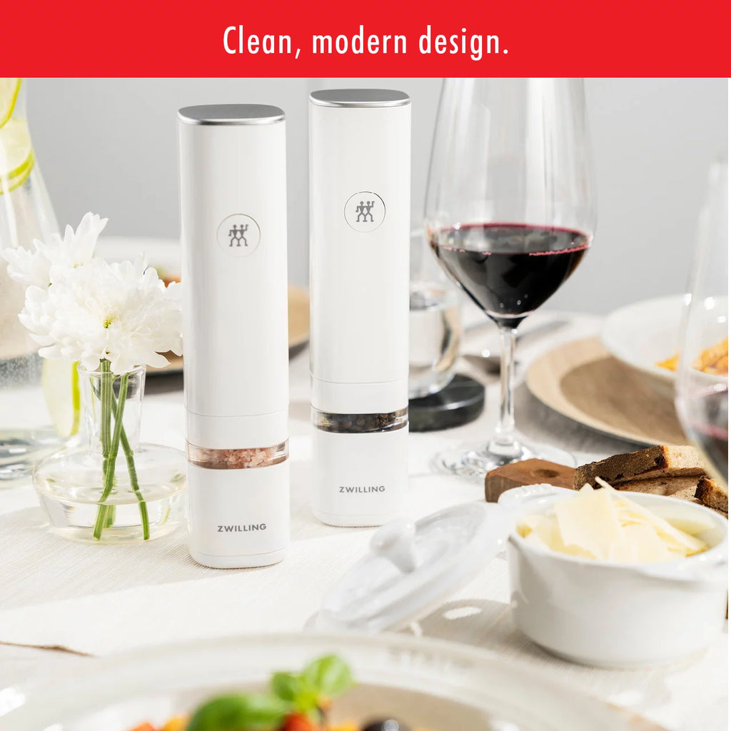 ZWILLING Enfinigy Electric Salt and Pepper Mill, White P408