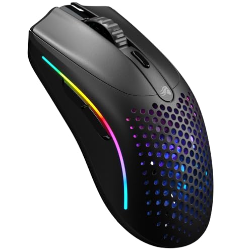 Glorious Gaming Model D 2 Wireless Ergonomic Mouse, 66g, White V612