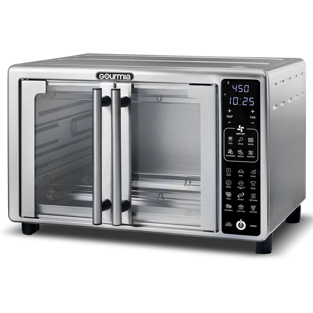 Gourmia 6-Slice Digital Toaster Oven Air Fryer with 19 One-Touch Presets, Stainless Steel Z498948