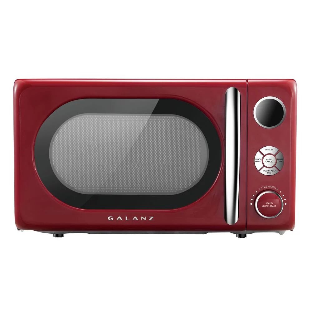 Galanz 0.7 Cu ft Retro Countertop Microwave Oven, 700W, Blue L502
