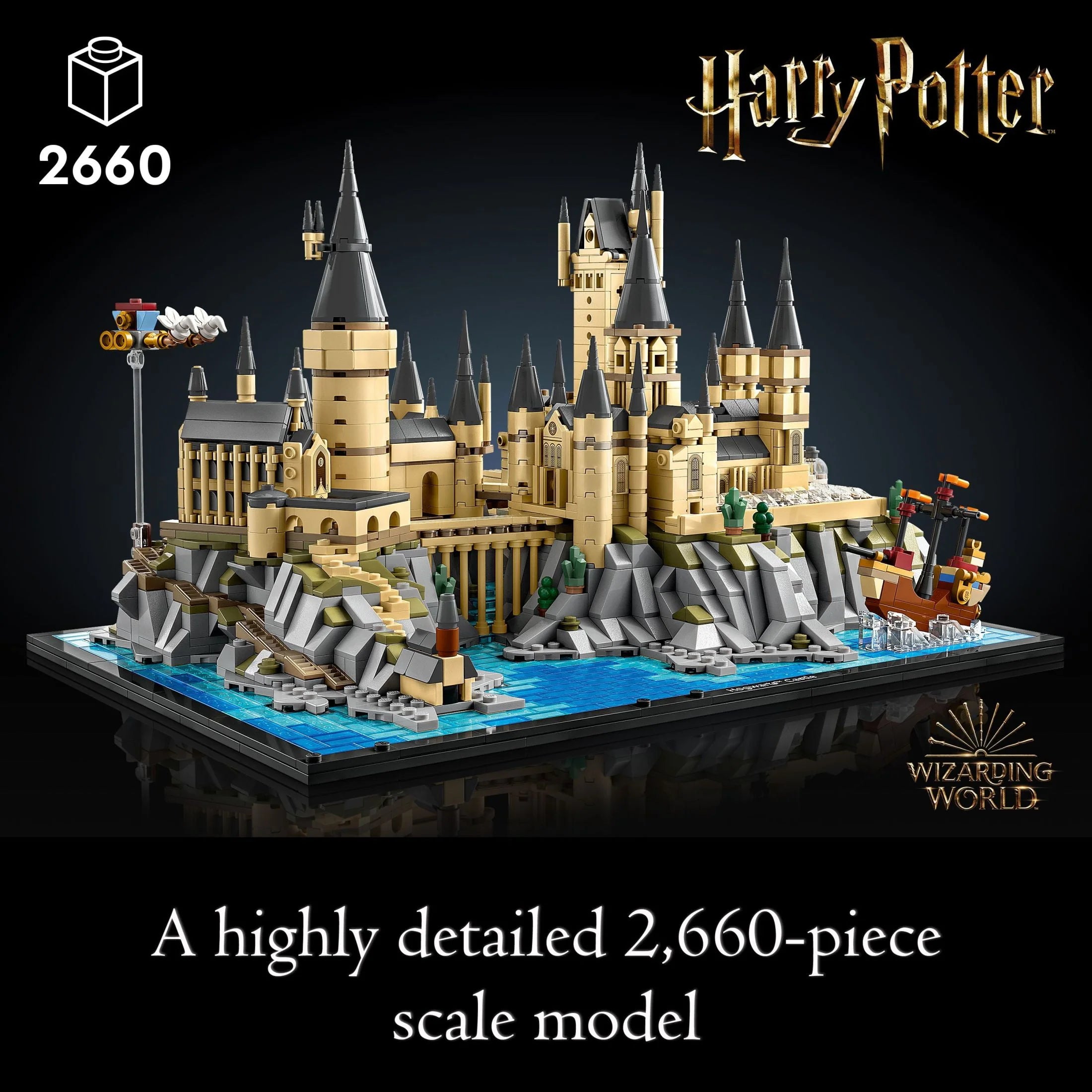 LEGO Harry Potter Hogwarts Castle and Grounds 76419 Building Set for Adults Q5546