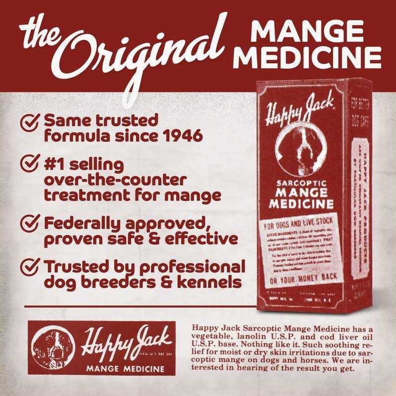 Happy Jack Mange Medicine for Dogs & Horses D585