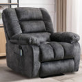 Massage Recliner Chair with Heat, Ergonomic Fabric, Side Pockets (Taupe) S254