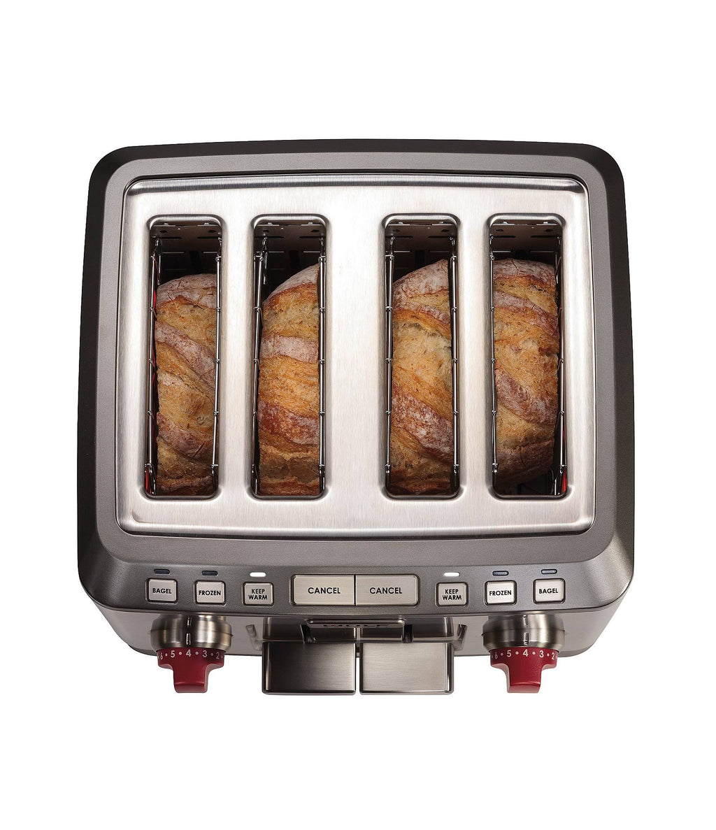 Wolf Gourmet 4-Slice Toaster, Red Knob G512249