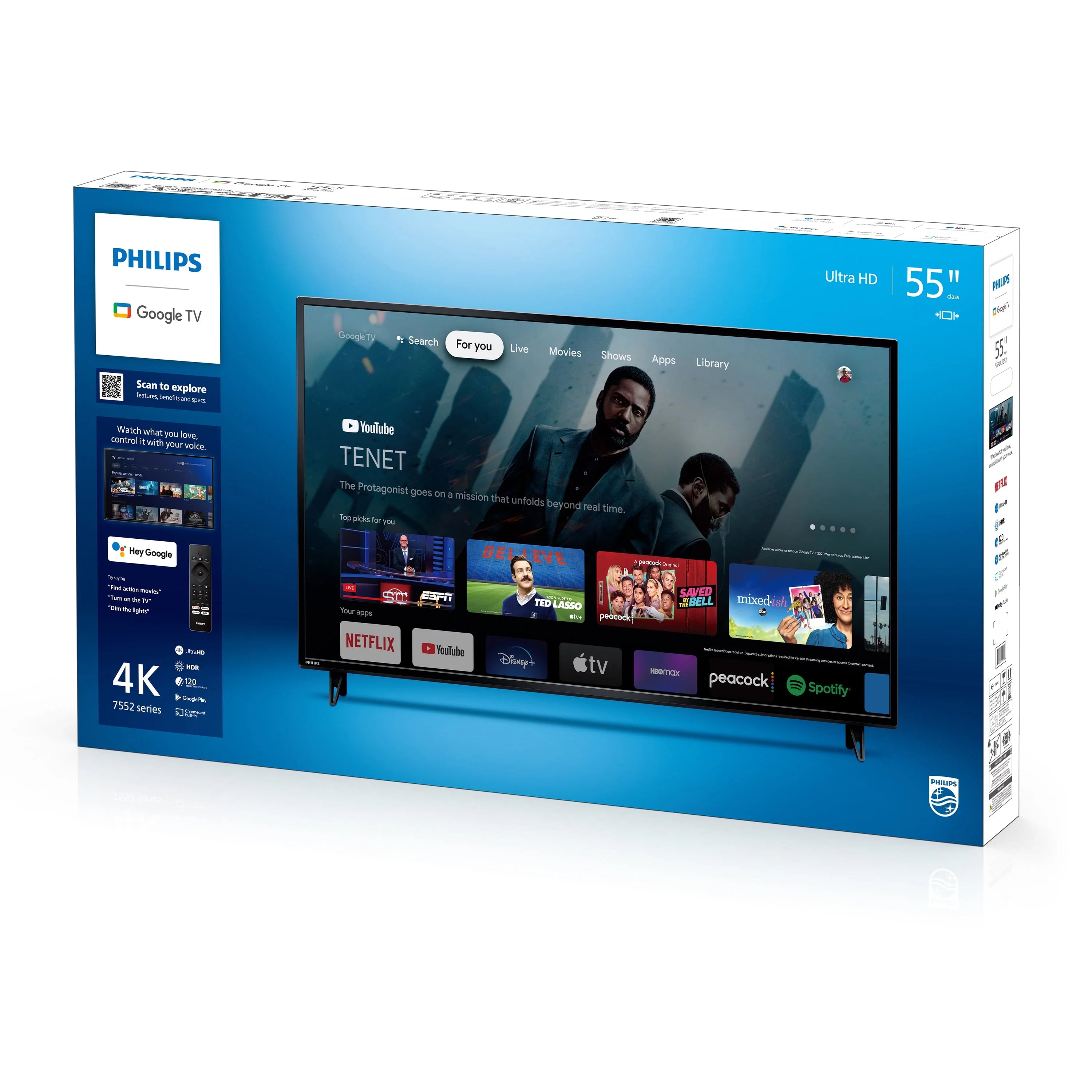 Philips 55" 4K Ultra HD Google Smart LED TV G276951