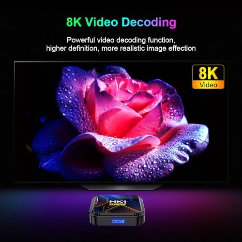 Android TV Box 4GB RAM 64GB ROM, 8K 3D Smart Box G5983