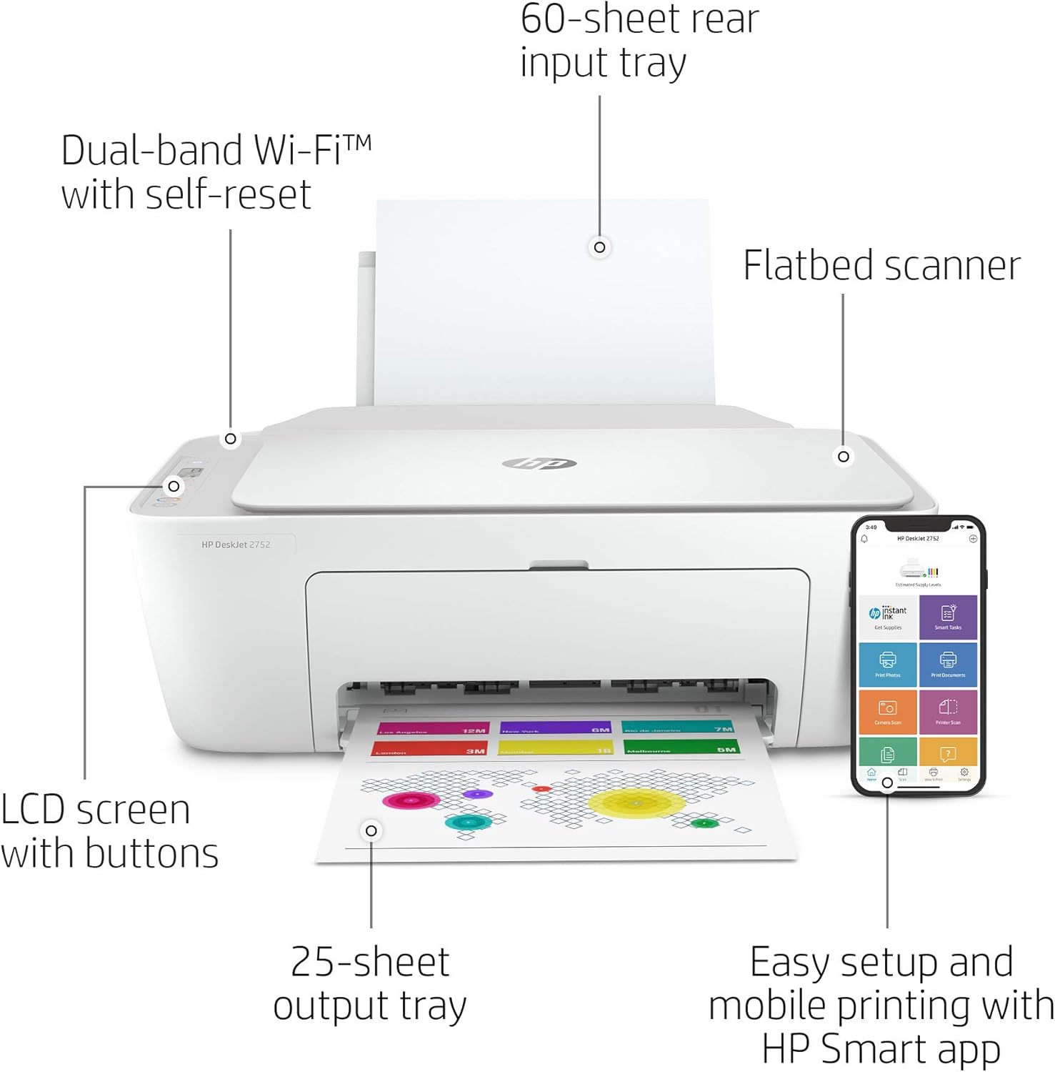 HP DeskJet Wireless All-in-One Color Inkjet Printer P46024
