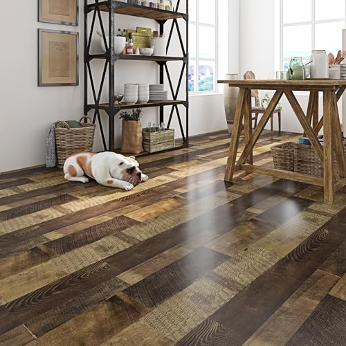 Livelynine 24x394 Wood Floor Contact Paper Waterproof Peel and Stick Vinyl Flooring Roll Y31303