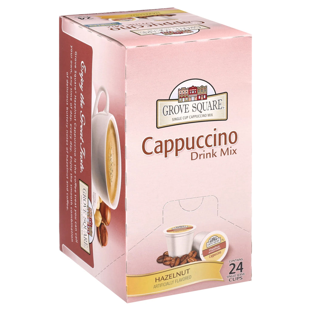 Grove Square Hazelnut Cappuccino Coffee Pods, 24 Count for Keurig K-Cup Brewers J882964