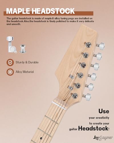 Leo Jaymz DIY Single Cut Electric Guitar Kit Mahogany Rosewood B148