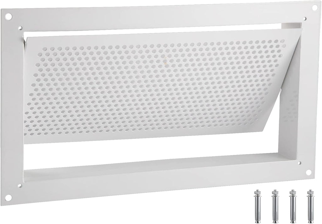 VEVOR Flood Vent 8" x 16" x 2" Foundation Vent, Black, Wall Mounted K85149