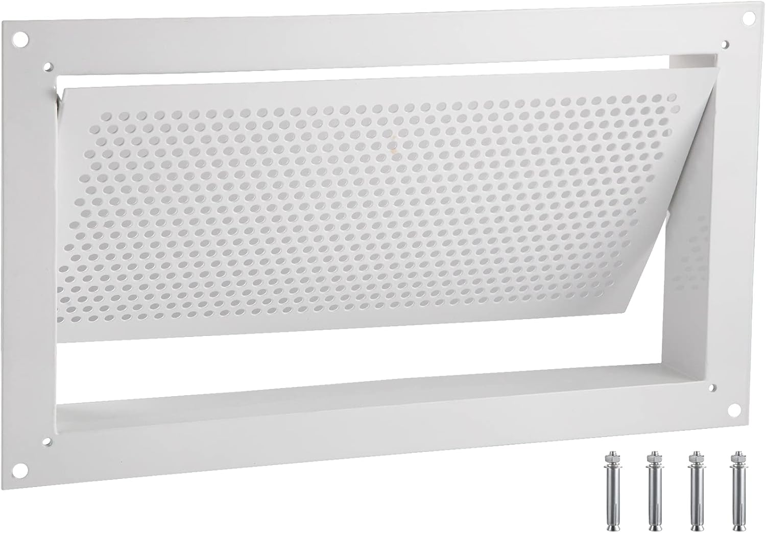 VEVOR Flood Vent 8" x 16" x 2" Foundation Vent, Black, Wall Mounted K85149