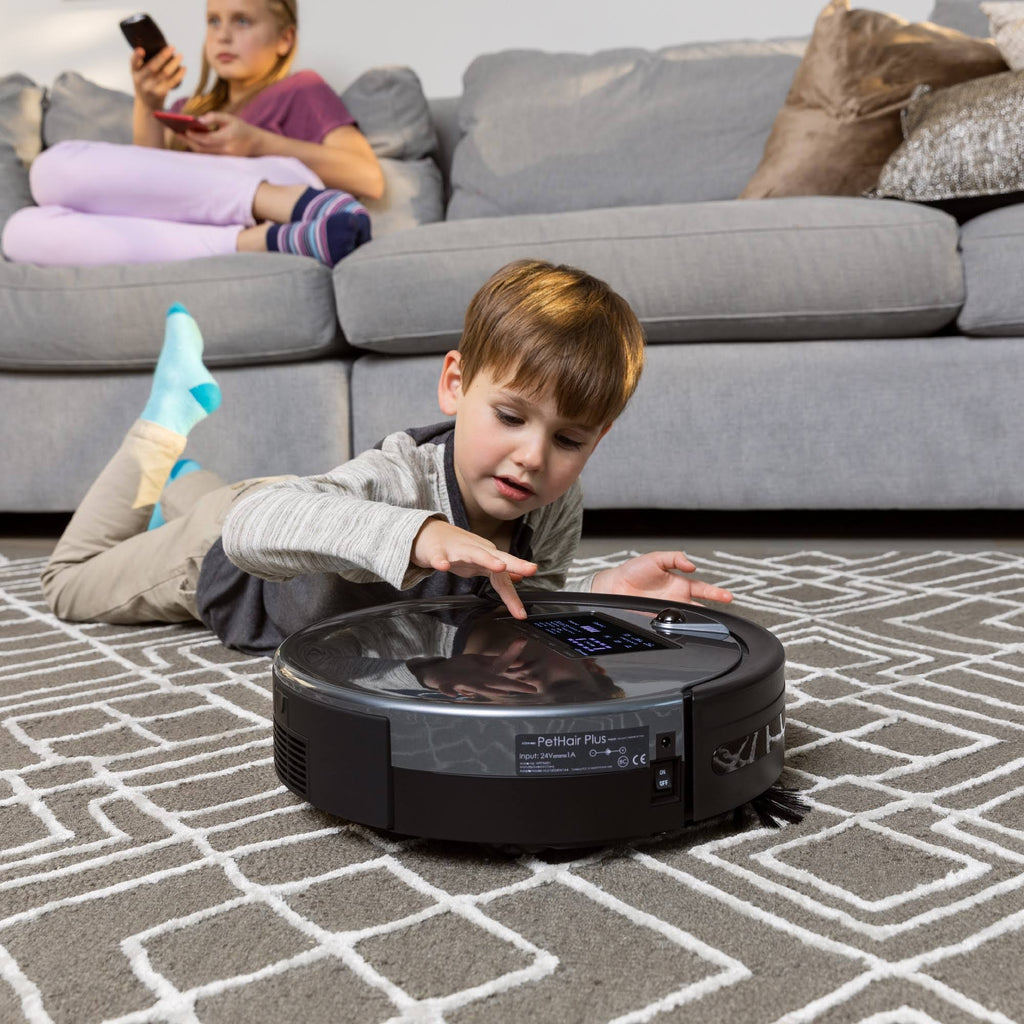 bObsweep Bob PetHair Plus Wet/Dry Robotic Vacuum Charcoal N9714