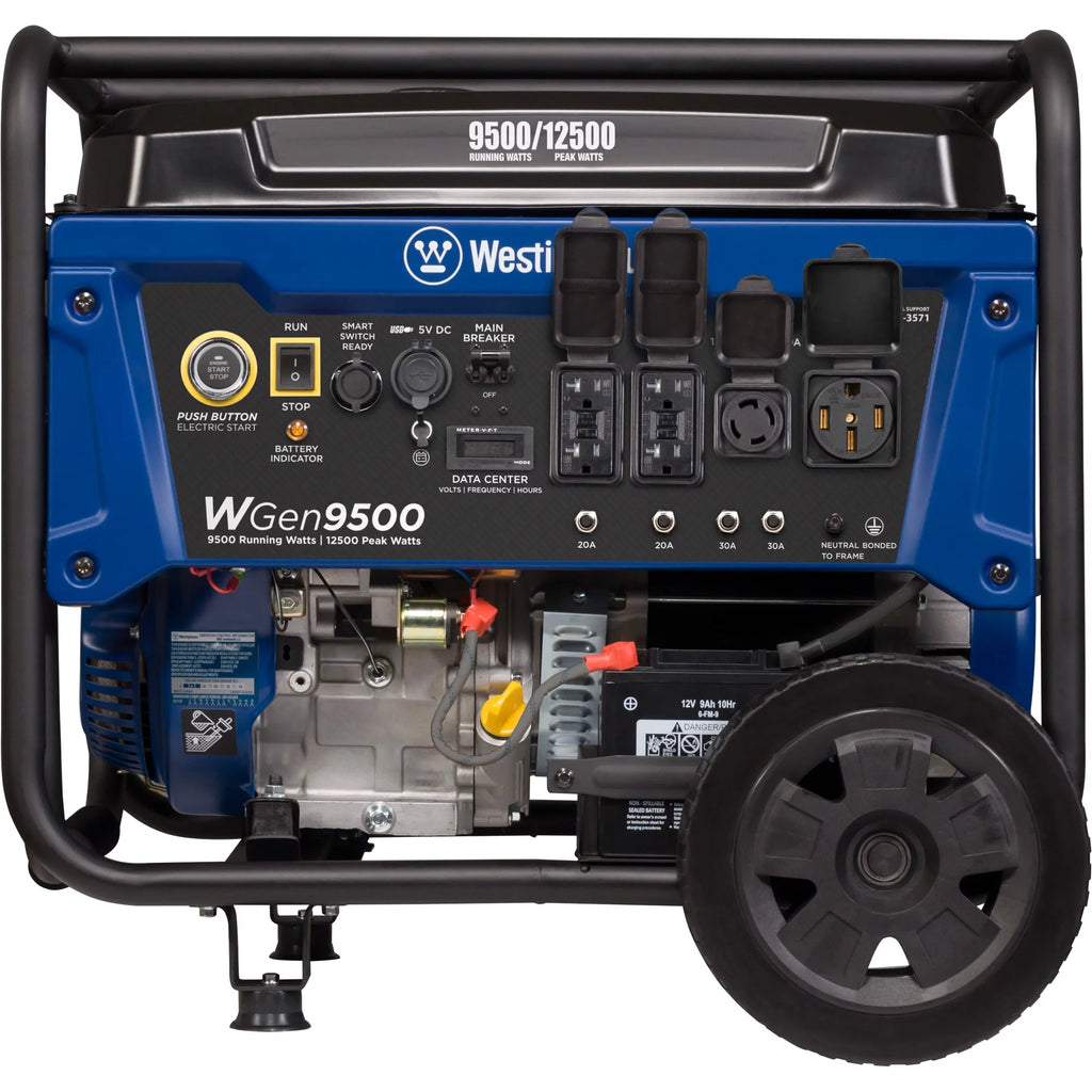 Westinghouse 12,500 Peak Watt Dual Fuel Portable Generator, Gas/Propane Y811