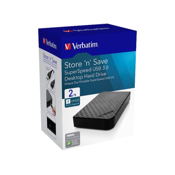 Verbatim Store &n& Save 2TB USB 3.0 S6072