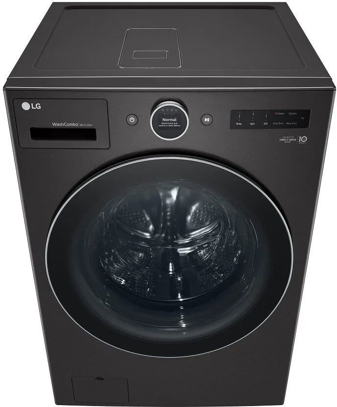 LG WM6998HBA 5 Cu. Ft. Black Steel Front Load Washer/Dryer Combo X402933