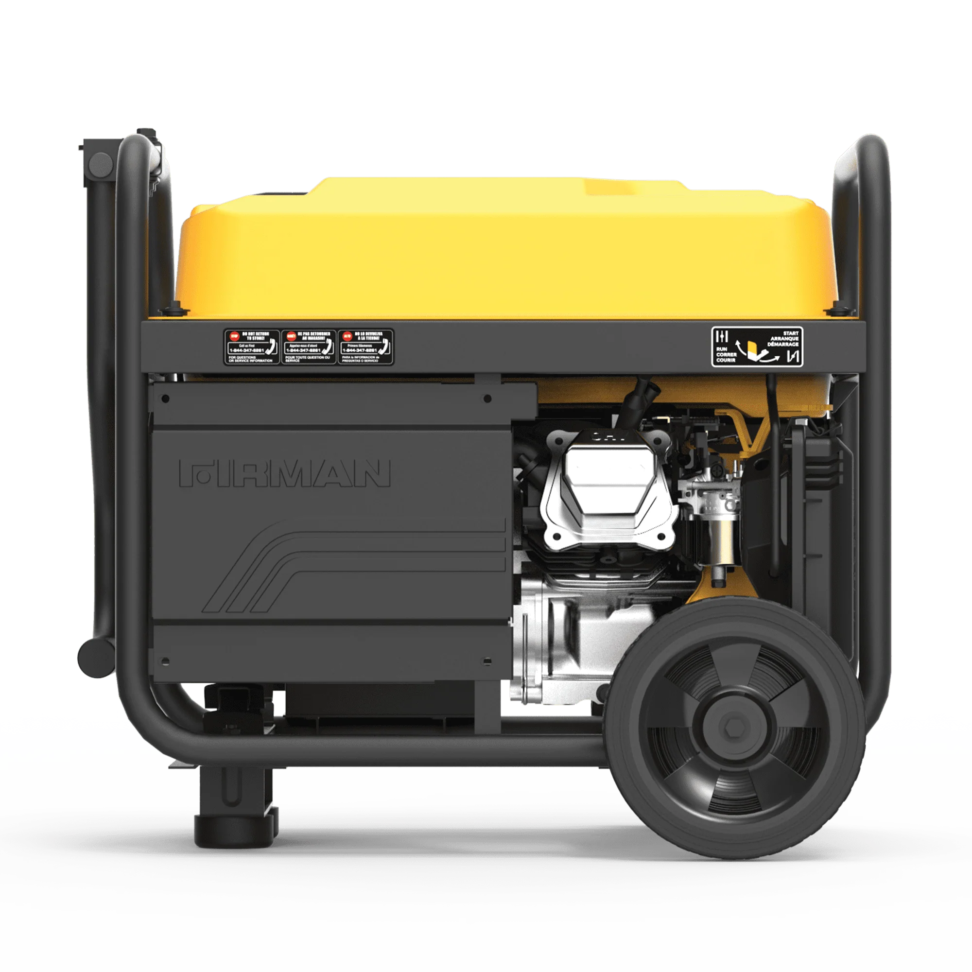 FIRMAN P03619 4550/3650 Watt Remote Start Gas Portable Generator with Wheel Kit K98333