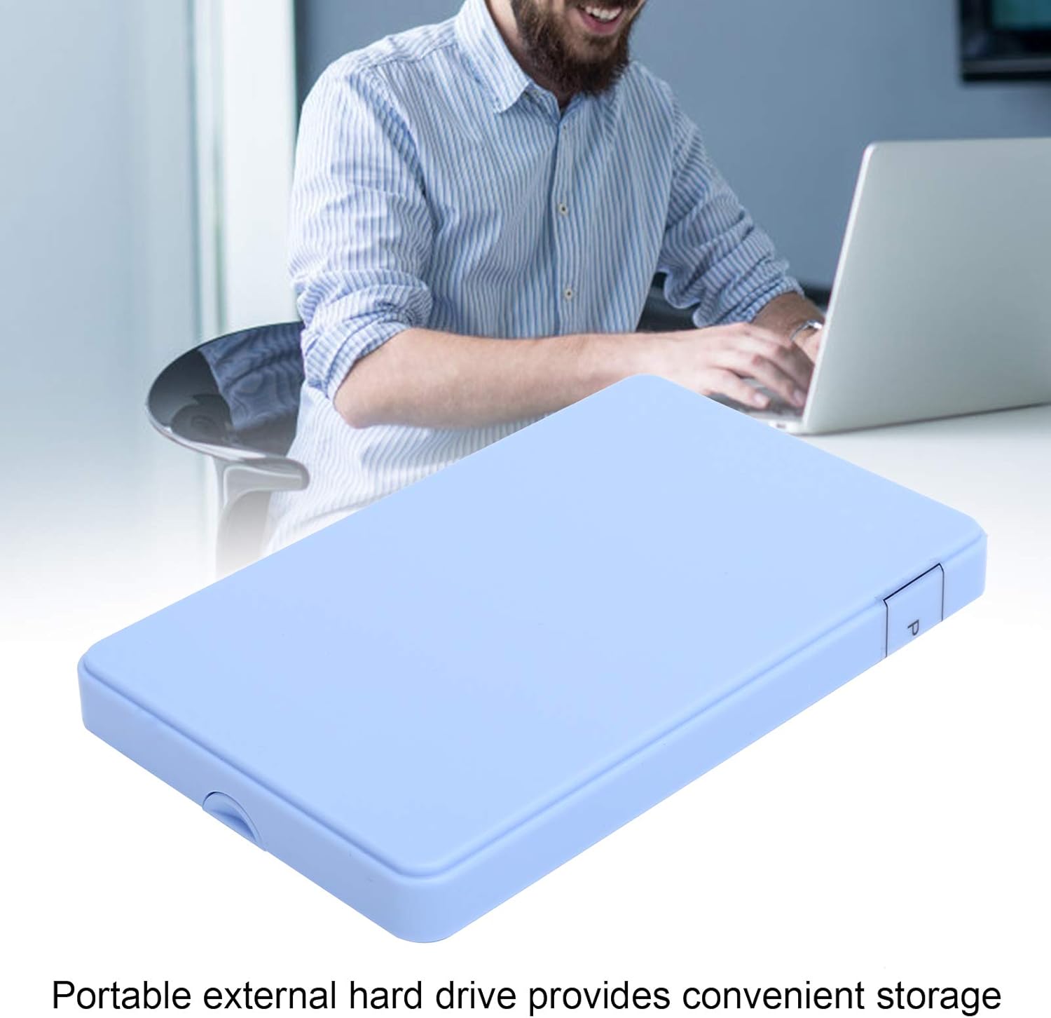USB3.0 2.5 Inch Portable External Hard Drive for PC Laptop, Blue 2TB N24171