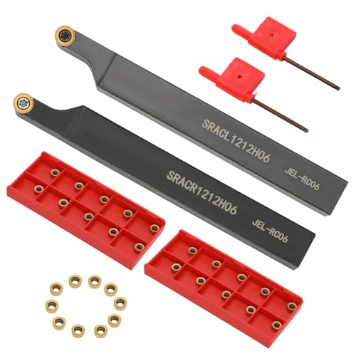Indexable Lathe Turning Tool 21Pcs Kit 3/8'' 10mm Shank with Carbide Inserts Z5376