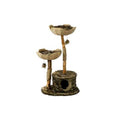 Mau Cento Modern Wooden Cat Tree & Condo, White