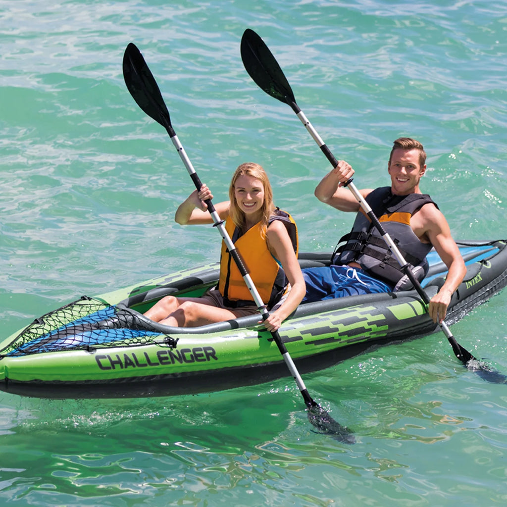 Intex Challenger K2 Inflatable Kayak with Oars and Pump C362311