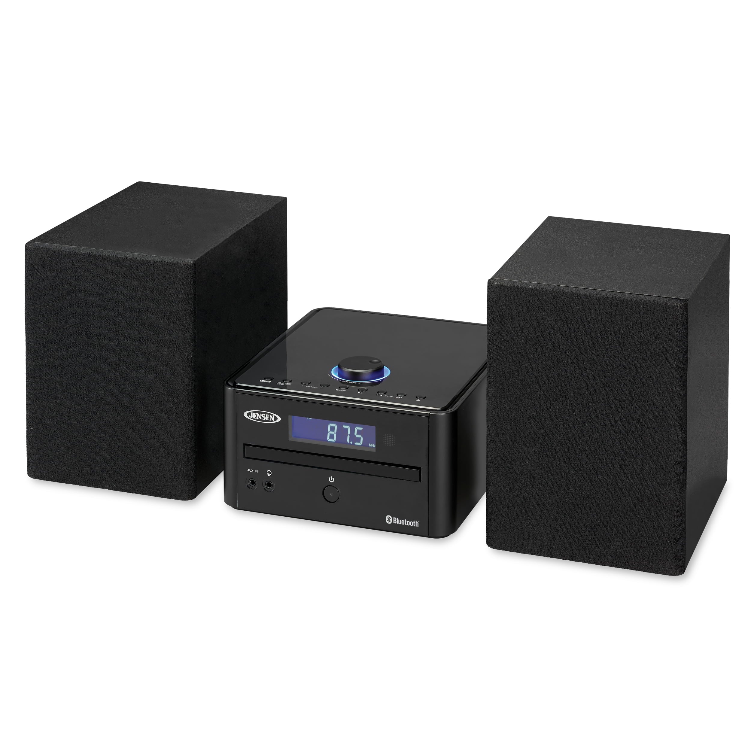 Jensen JBS-210 3-Piece Stereo CD Music System with Bluetooth and AM/FM Receiver N666021
