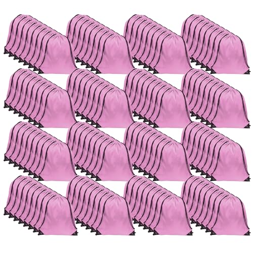 GoodtoU 40 Pack Drawstring Backpacks Waterproof Nylon Cinch Bags for School Gym N792