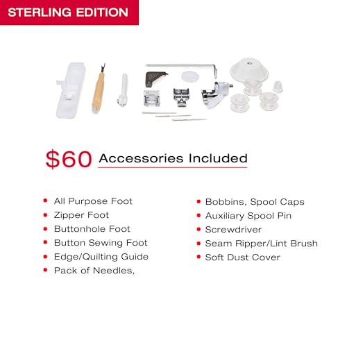 SINGER Sterling Edition Heavy Duty 4432 Sewing Machine with Accessory Kit E8144
